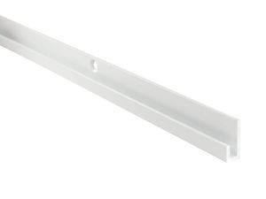 J Rail Max Aluminium Picture Hanging Rail White 2m