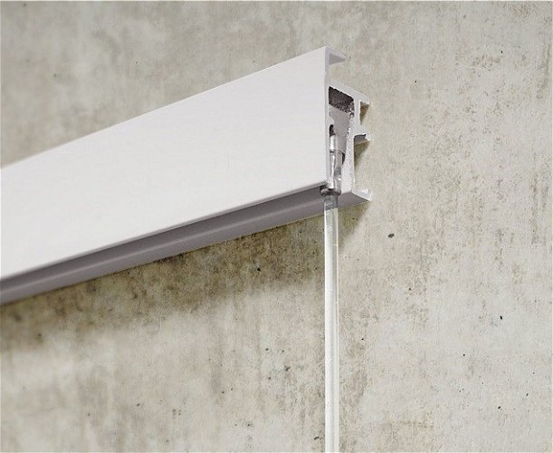 Newly R20 Rail White 3m Picture Hanging System Rail