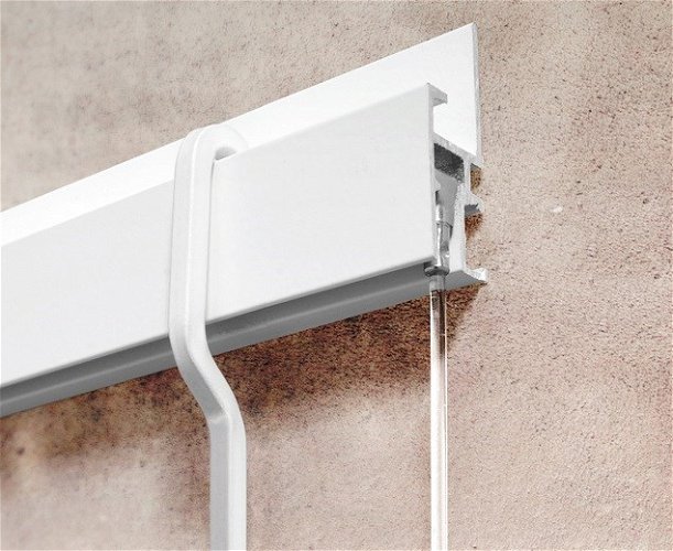 Newly R30 Rail White 2m Picture Hanging System Rail
