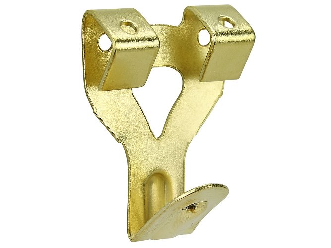 Standard No 0 Picture Hooks with Pins - Brass Plated