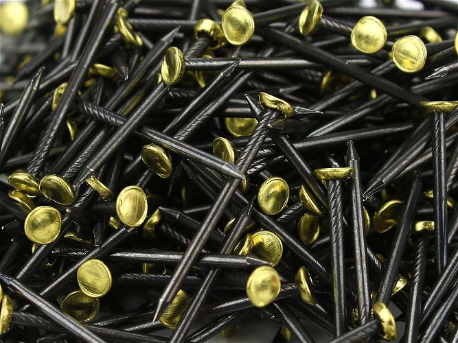 Picture Pins Hardened Shim Brass Head 25mm pack 500