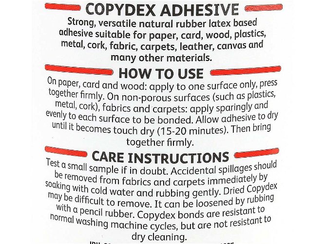 Copydex Fabric Adhesive 500ml tub