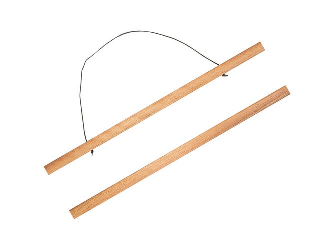 Poster Hangers Natural Walnut 430mm Box of 10