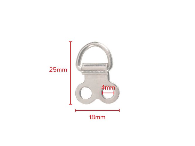 Small Double D Rings Nickel Plated pack 500