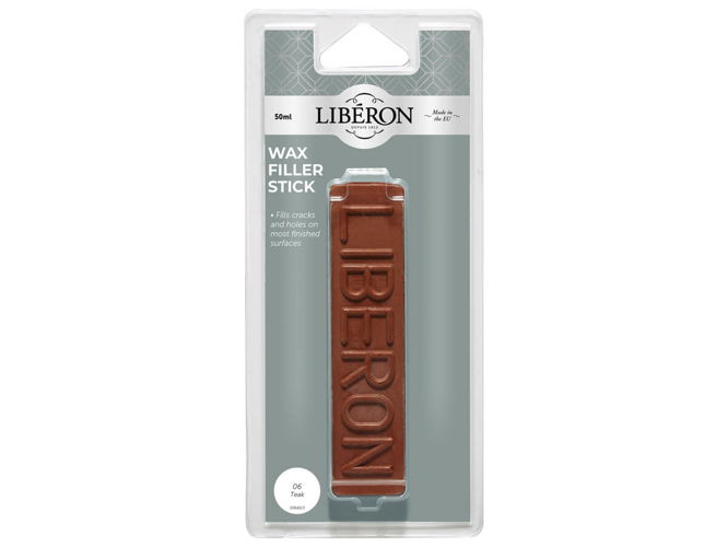 Liberon Wax Filler Sticks 06 Teak 50g