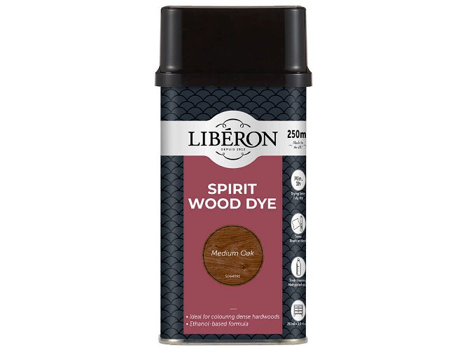 Liberon Spirit Wood Dye Medium Oak 250ml