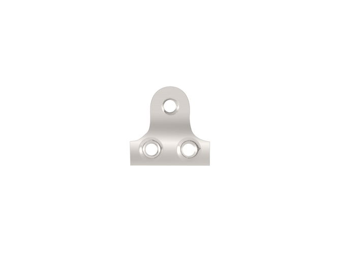 3 Hole Mirror Plates 19mm Nickel Plated pack 100