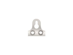 Keyhole Mirror Plates 19mm Nickel Plated pack 100