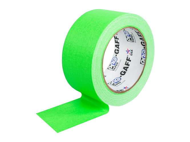 Pro Gaff Fluorescent Green Cloth Tape 48mm x 23m