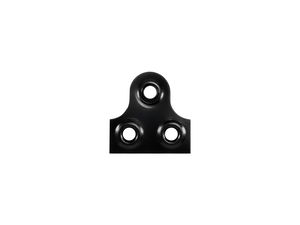 3 Hole Mirror Plates 25mm Black pack 100