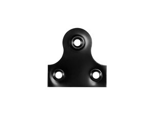 3 Hole Mirror Plates 38mm Black pack 100