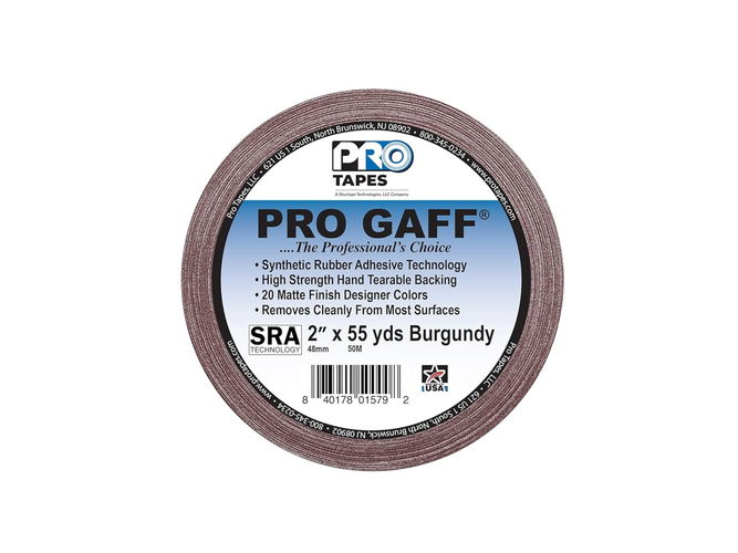 Pro Gaff Burgundy Frame Sealing Cloth Tape 48mm x 23m