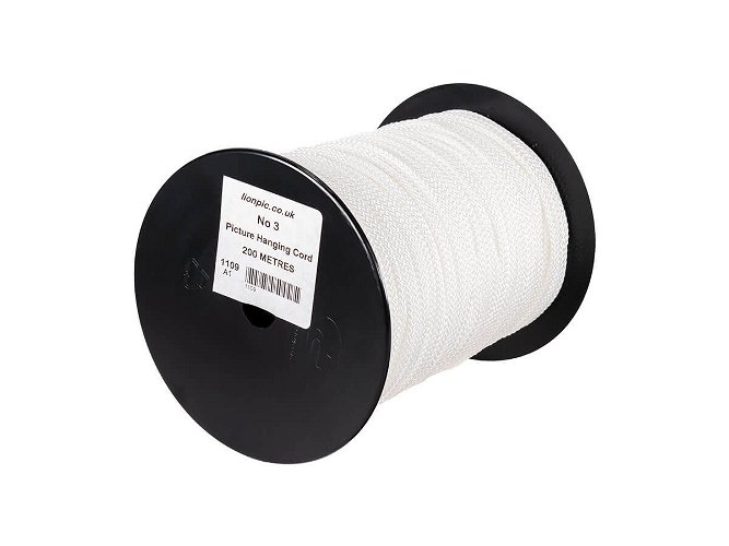 Picture Hanging Cord White No.3 46kg 200m