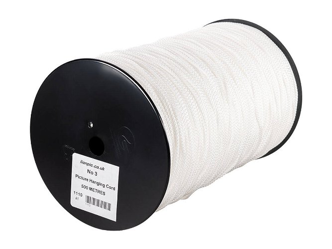 Picture Hanging Cord White No.3 46kg 500m
