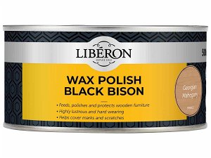 Liberon Black Bison Wax 500ml Georgian Mahogany