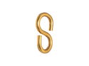 S Hooks Brass 18mm x 14g Pack of 20