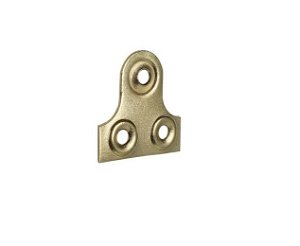 3 Hole Mirror Plates 19mm Brass Plated pack 100