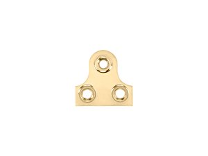 3 Hole Mirror Plates 25mm Brass Plated pack 100