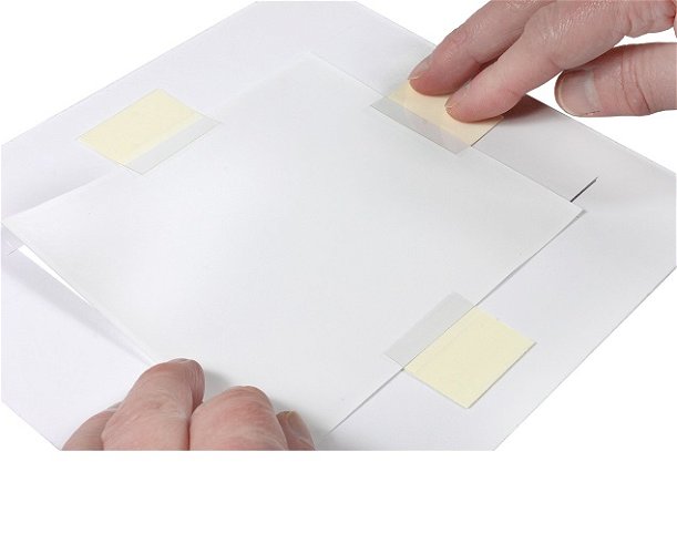 Lineco See Thru Polyester Mounting Strips Archival 100mm pack 60 