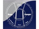 Wire Plate Hangers N.1 for Ceramic Plates 130mm to 190mm diameter box 24