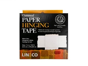 Lineco Archival Paper Hinging Tape Gummed 25mm x 40m 75gsm 1 roll