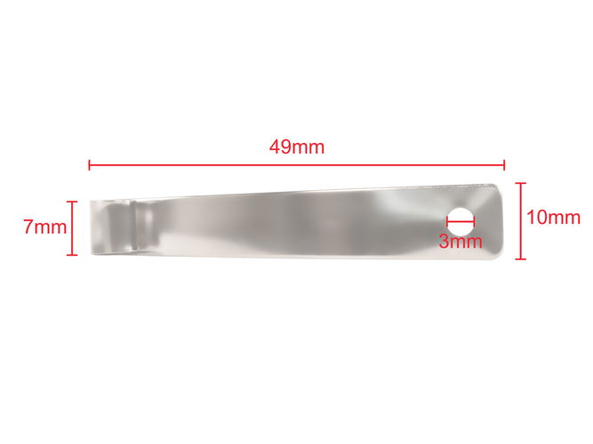 Spring Clips Scroll End 49mm Nickel Plated 1000 pack