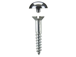 Mirror Screws Dome 25mm x 4.2mm pack 20