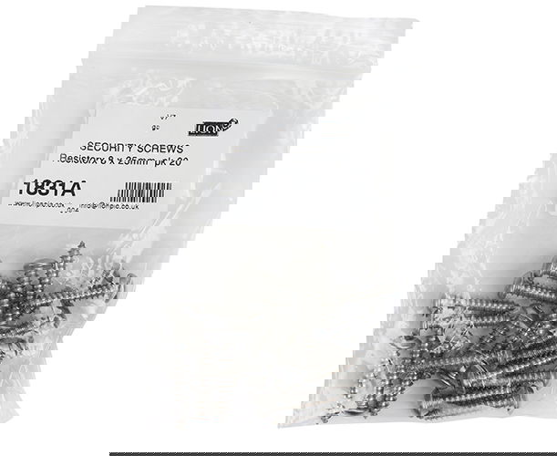 Security Screws 8 x 25mm pack of 20