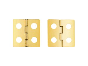 Hinge Stand 25mm x 19mm Brass Plated pack 50