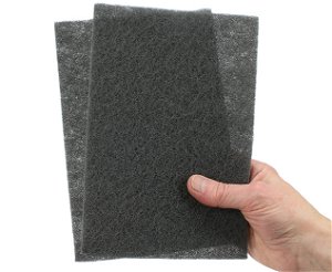 Plastic Abrasive Pad Grey Ultra Fine 2 pads