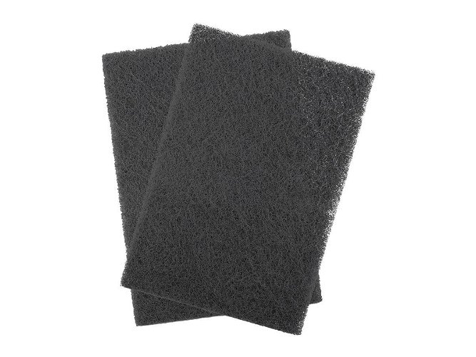 Plastic Abrasive Pad Grey Ultra Fine 2 pads