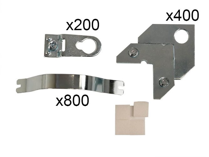 Aluminium Frame Hardware Standard with Keyhole Hangers for Cord 100 pack