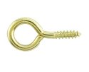 Screw Eyes Brass Plated 20mm x 2mm pack of 50