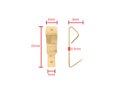 Picture Hooks 1 Pin 23mm Brass pack 1000 with Pins