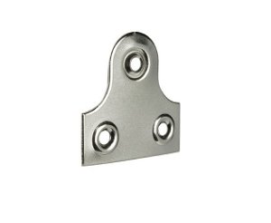 3 Hole Mirror Plates 32mm Nickel Plated pack 100