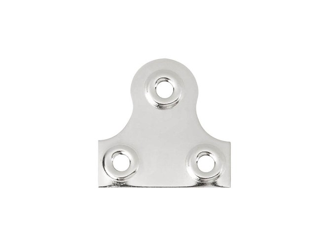 3 Hole Mirror Plates 38mm Nickel Plated pack 100