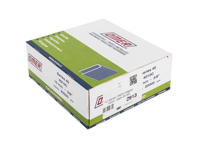 Omer 40 Series staples 10mm 20,000 box