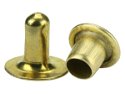 Rivets 2 Part Brass Plated 500 pairs