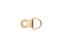 Small 1 Hole D Ring Brass Plated 100 pack
