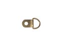 Small 1 Hole D Ring Brass Plated 500 pack