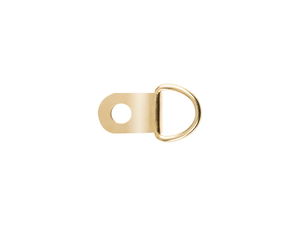 Small 1 Hole D Ring Brass Plated 1000 pack