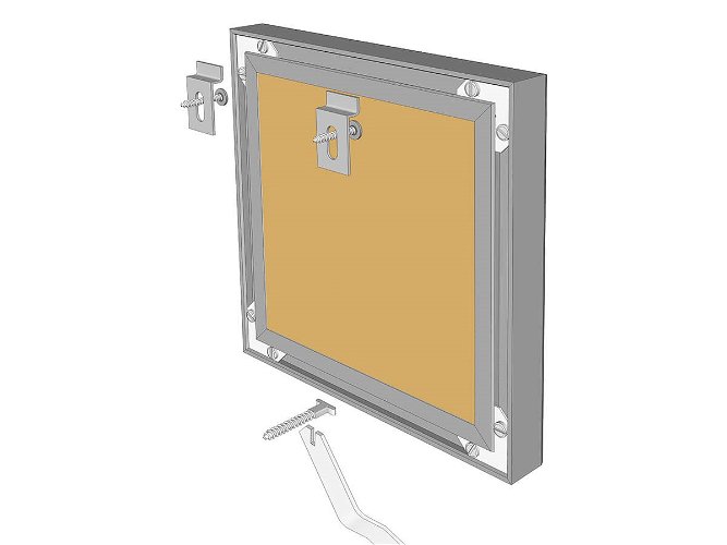 T Screw & Top Hooks Kit for Aluminium Frames 1 bag