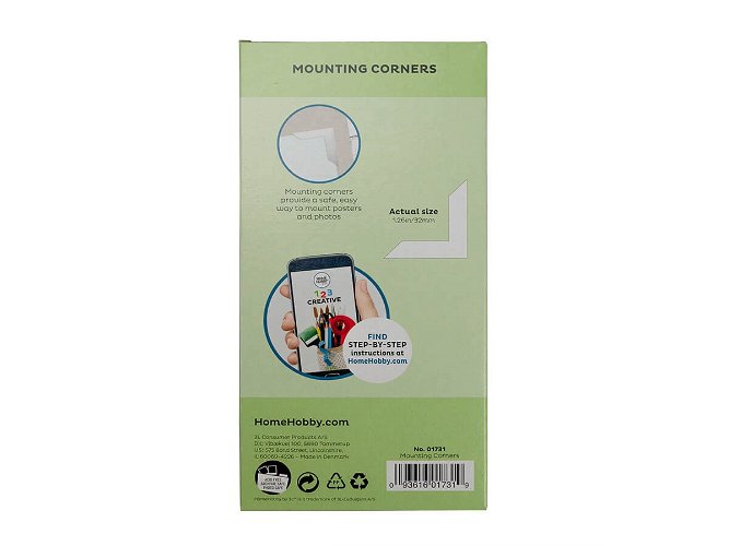 Photo Mounting Corners clear 32mm archival box 250 3L