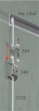 Hanging System Over Hook Zinc Plated 20 pack