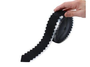 Velcro Hook Chevrons Small 45mm x 10mm Black 500
