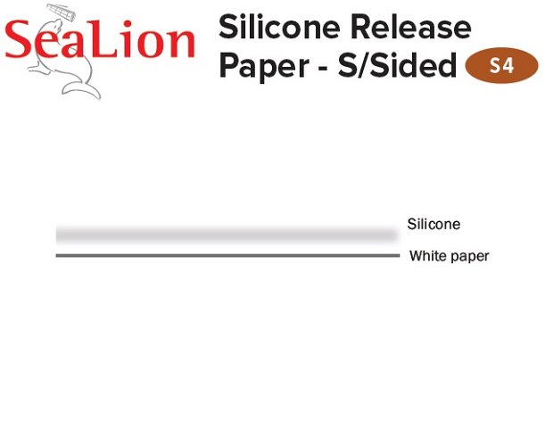 SeaLion S4 Silicone Release Paper Single Sided 648mm x 25m roll 