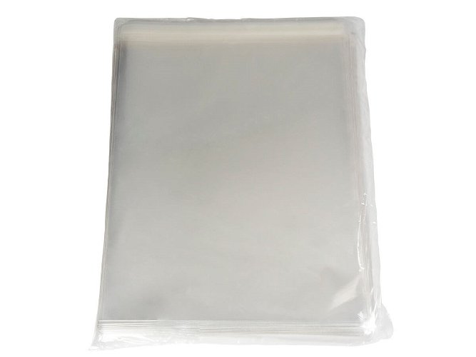 Clear Polypropylene Print Bags 264 x 311mm Pack 100
