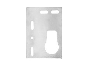 Keyhole Hanger Frame Plates Flat Nickel pack 10