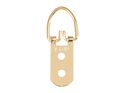 2 Hole Heavy Duty Picture Hanger 58mm Brass Plated pack of 100