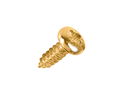 Wood Screws No.8 x 1/2" / 4.2mm x 13mm Pan Pozi Brass Plated pack 200